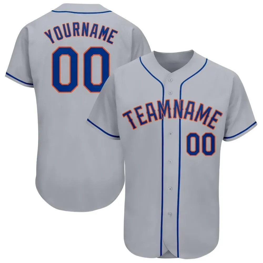 new_yk_0069_b8bfd361-62e8-4a2b-8287-dc303c6ff320.webp Custom Gray Royal-Orange Baseball Jersey - Image 1